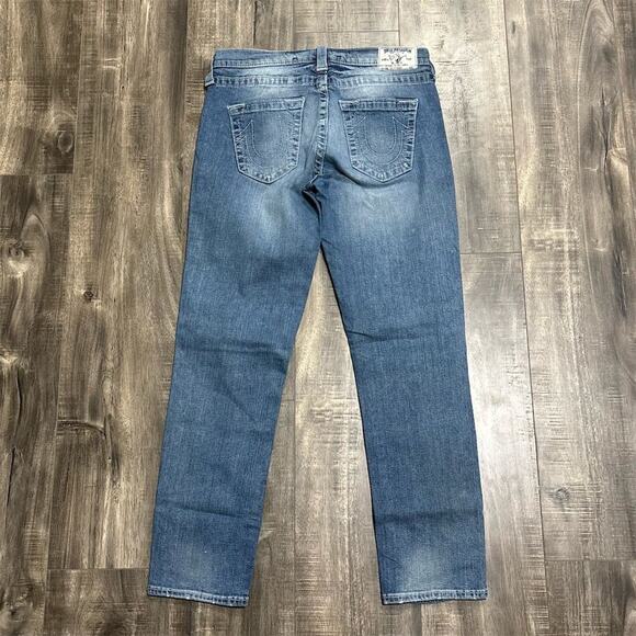 True‎ Religion Women's Boyfriend Jeans Size 28 Blue Medium Wash Denim - Picture 1 of 9